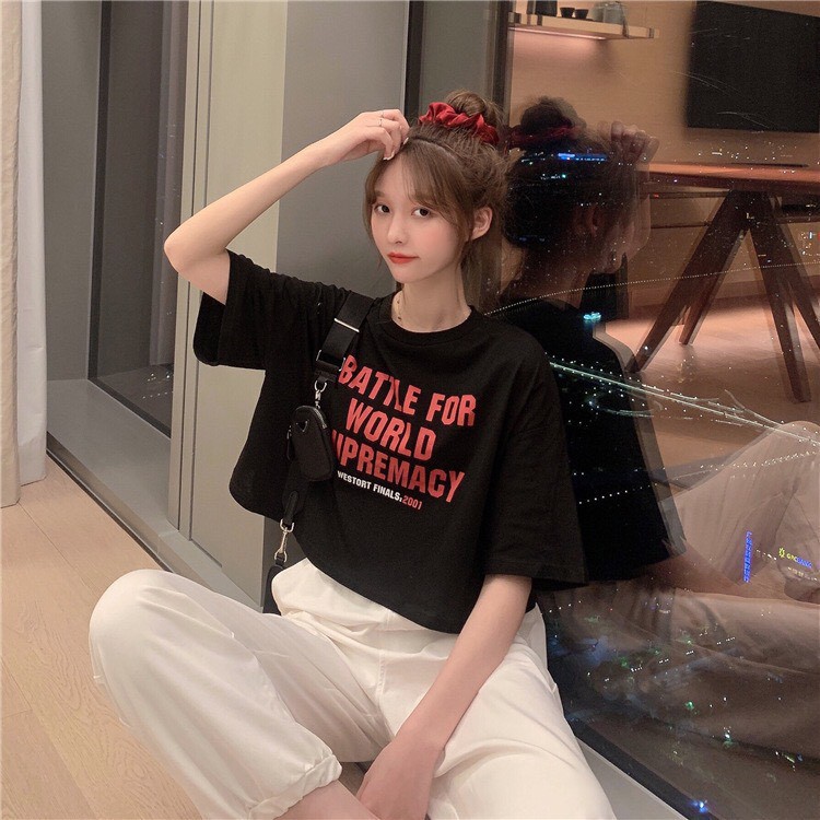 🎀🌽 ÁO THUN CROPTOP 🙂💖😌 TAY LỠ ( AT56) | BigBuy360 - bigbuy360.vn