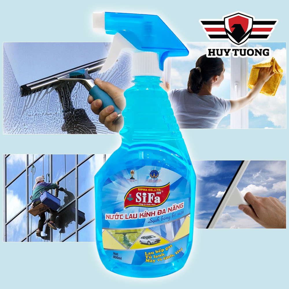 Nước lau kính đa năng Sifa 800ml cao cấp - Huy Tưởng