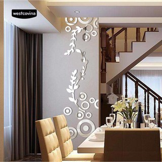 Set miếng dán tráng gương trang trí