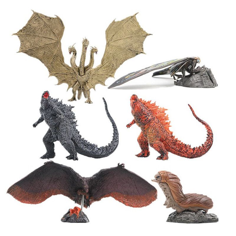 6 Mô hình trang trí Godzilla Monster King Dinosaur Mothra Ghidola độc đáo