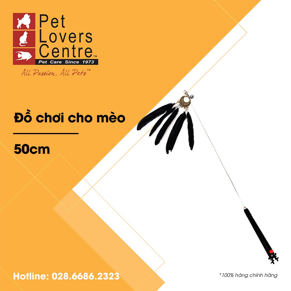 Cần câu mèo AMY N CAROL  ETHNIC STYLE TEASER - GOOSE FEATHER (BLACK) (50cm)