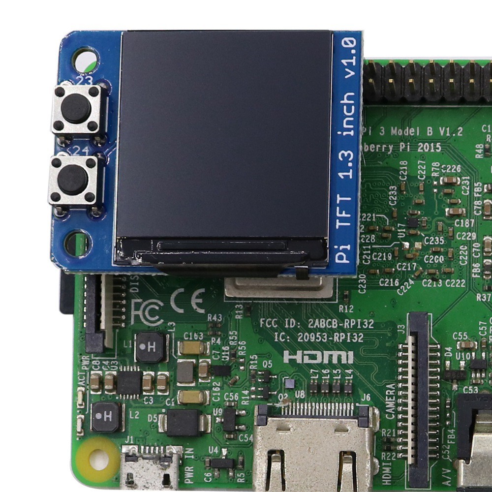 Màn Hình Cảm Ứng Mini Pi Tft 1.3inch - 240x240 Cho Raspberry Pi