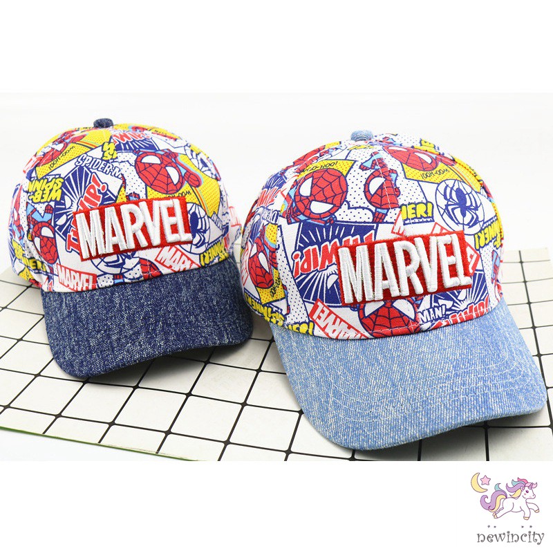 Mũ lưỡi trai in họa tiết hoạt hình phong cách Hàn Quốc thời trang dành cho trẻ em