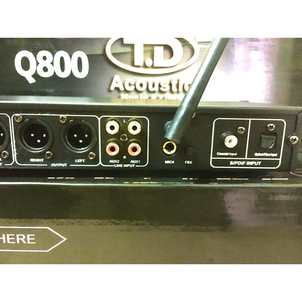 Vang Lai Số TD Q800 (Có Reverb)(Tặng 2 Dây CANON): 8 Chế Độ Hát Karaoke.Kết Nối Quang Học OPTICAL,BLUETOOTH,USB,AV
