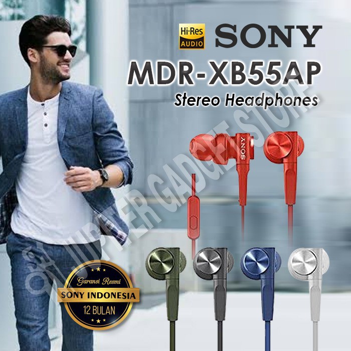 Tai Nghe Nhét Tai Sony Mdr-Xb55Ap / Xb 55ap - 12 Tháng