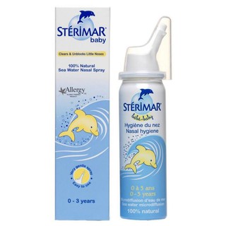 STERIMAR baby 50ml - Dung dịch nước muối biển vệ sinh khoang mũi.