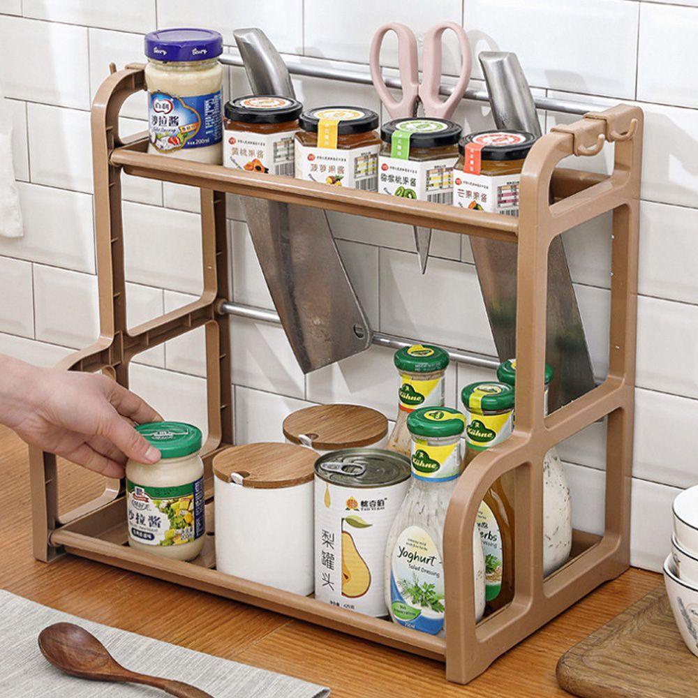Giá Đựng Lọ Gia Vị Đa Năng Tiết Kiệm Không Gian Cho Nhà Bếp