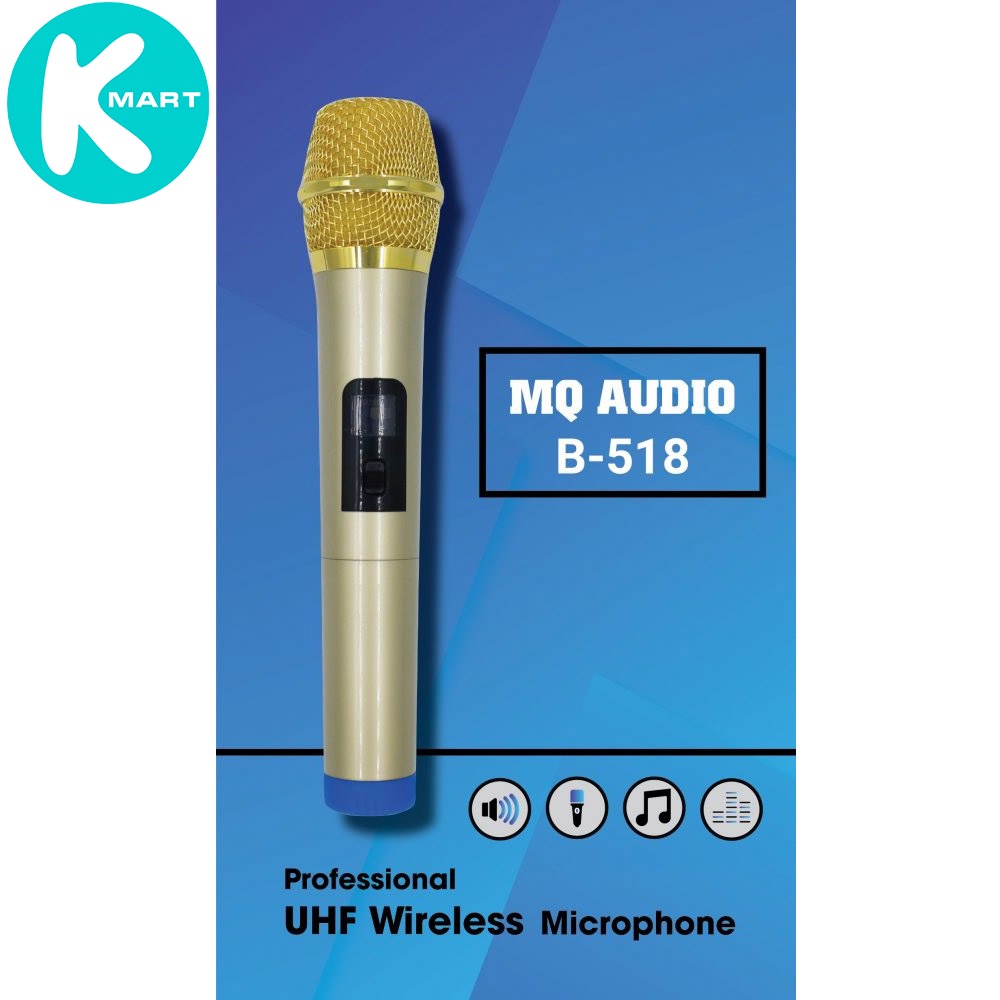 Micro không dây MQ Audio B518 (set 1 mic) - Hàng Chính Hãng
