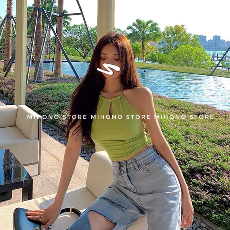 Áo Yếm khoét ngực thắt nơ sau lưng Sexy 🎀🎀 [mihono_store]