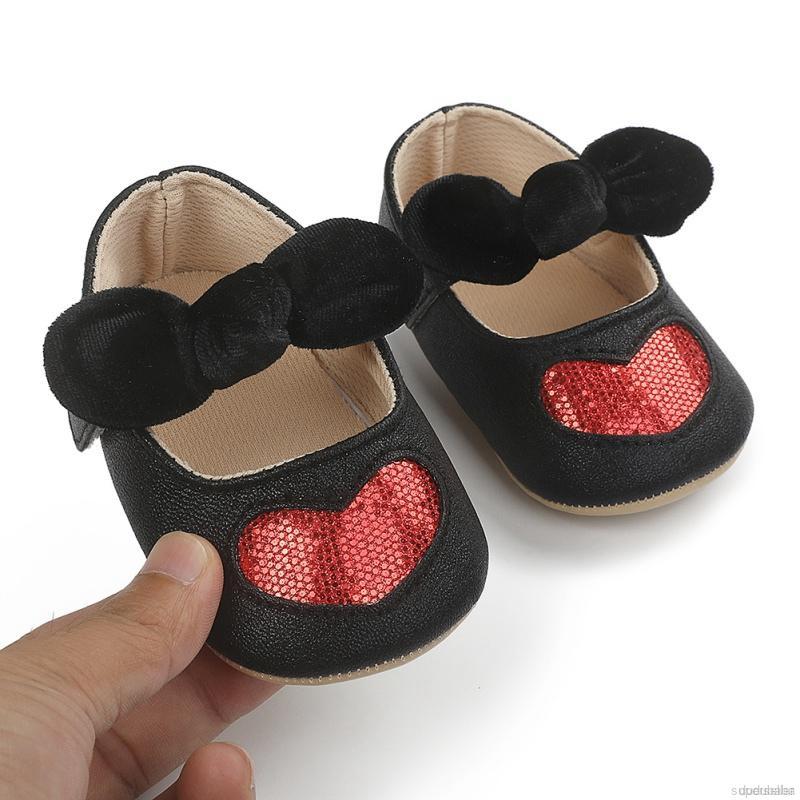 Sandal da trang trí nơ thời trang mùa hè đáng yêu dành cho bé gái
