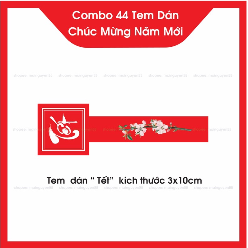 Combo 42 tem tết, tem Chúc mừng năm mới