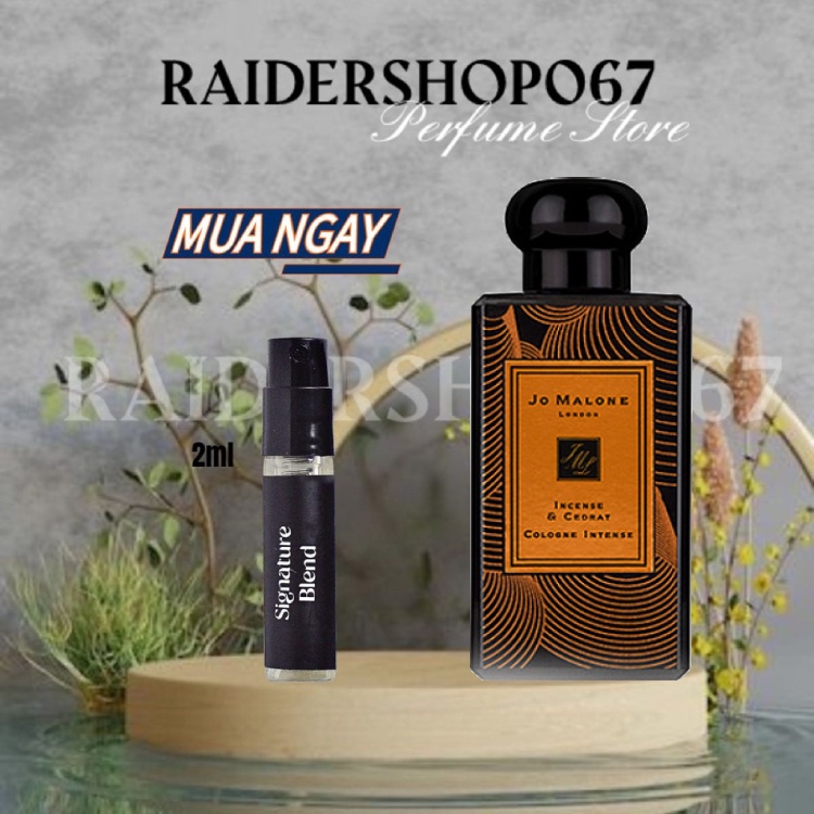 Nước Hoa Jo Malone Incense & Cedrat cologne intense Test 5ml/10ml/20ml