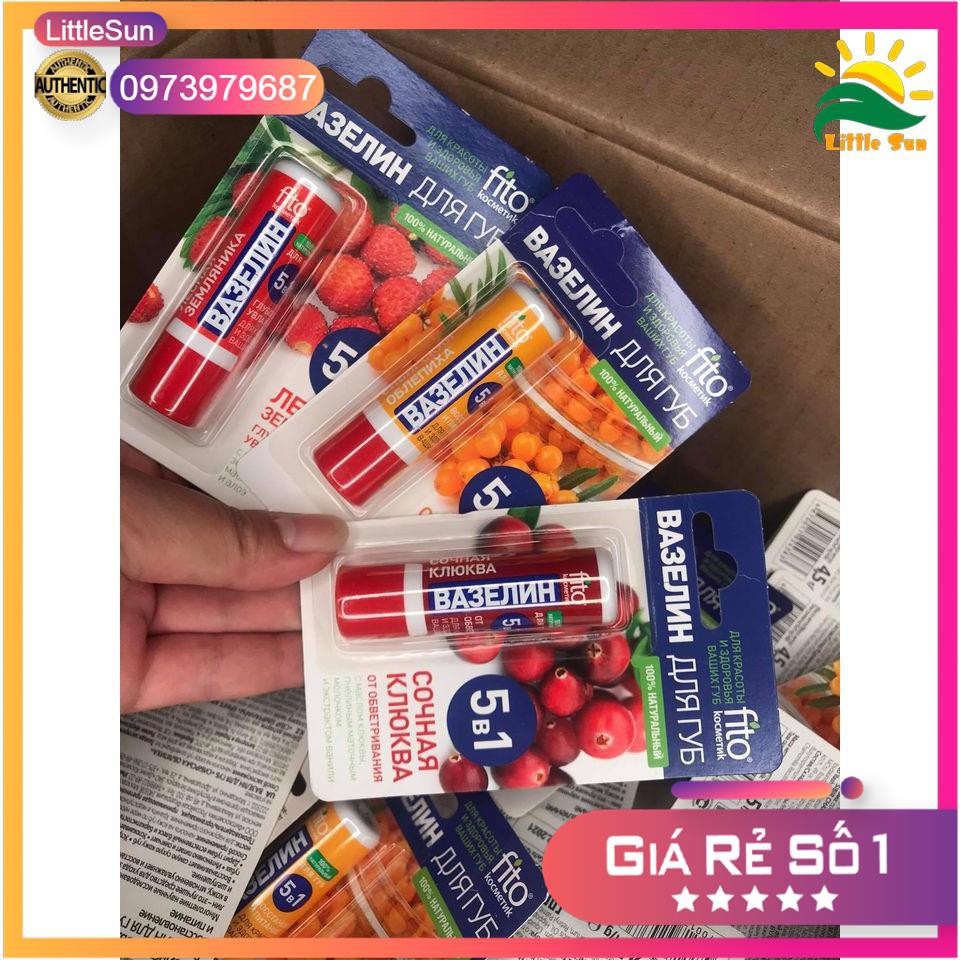 Sơn dưỡng môi vaselin trái cây 5 in 1 Fito