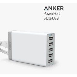 Củ Sạc nhanh cao cấp Anker 5 cổng USB (Màu Trắng) - Agiadep