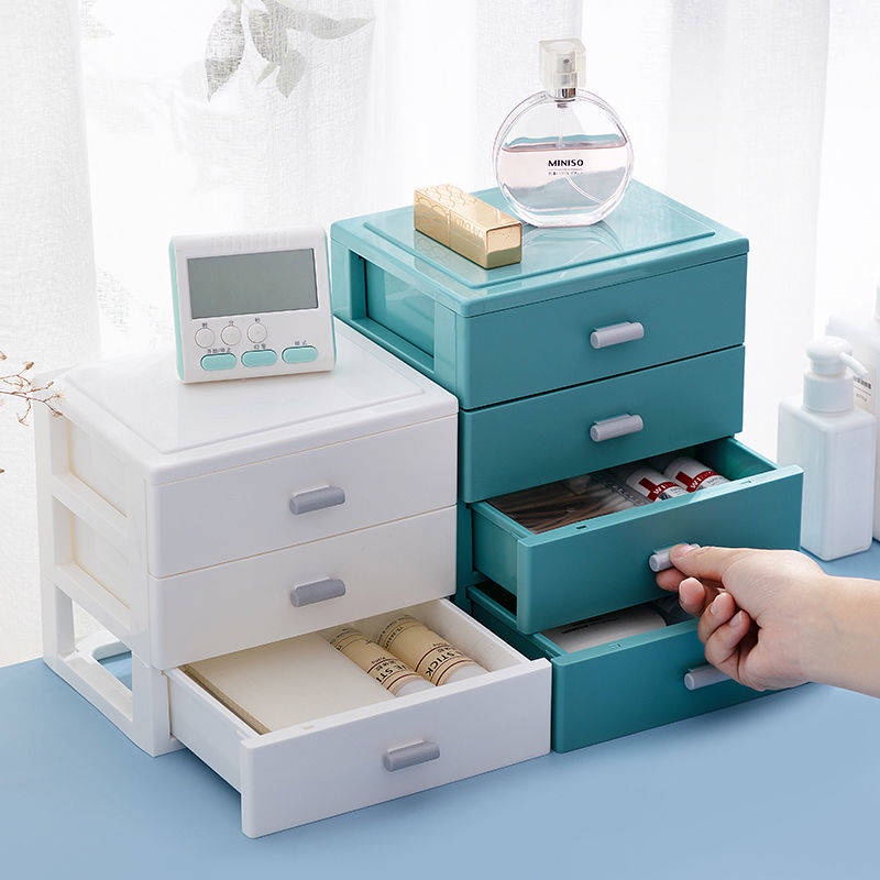 🎈Hộp lưu trữ máy tính để bàn Văn phòng phẩm Mỹ phẩm trang sức ngăn kéo đa chức năng  Mini Trumpet