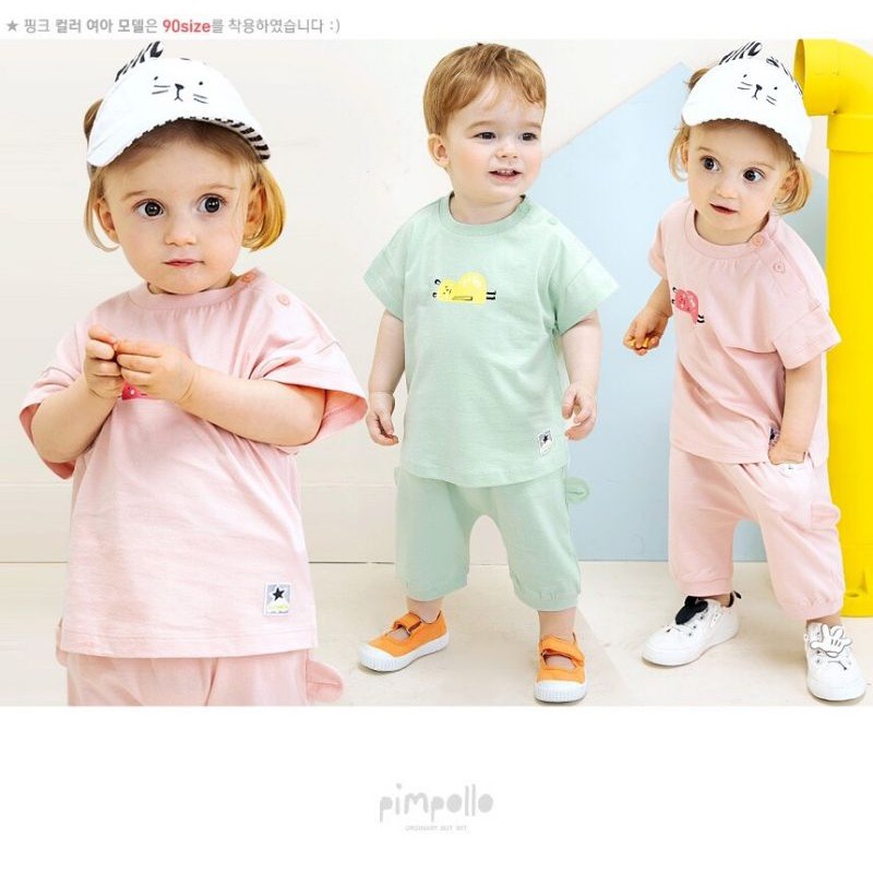 Bộ cotton lửng gấu nằm