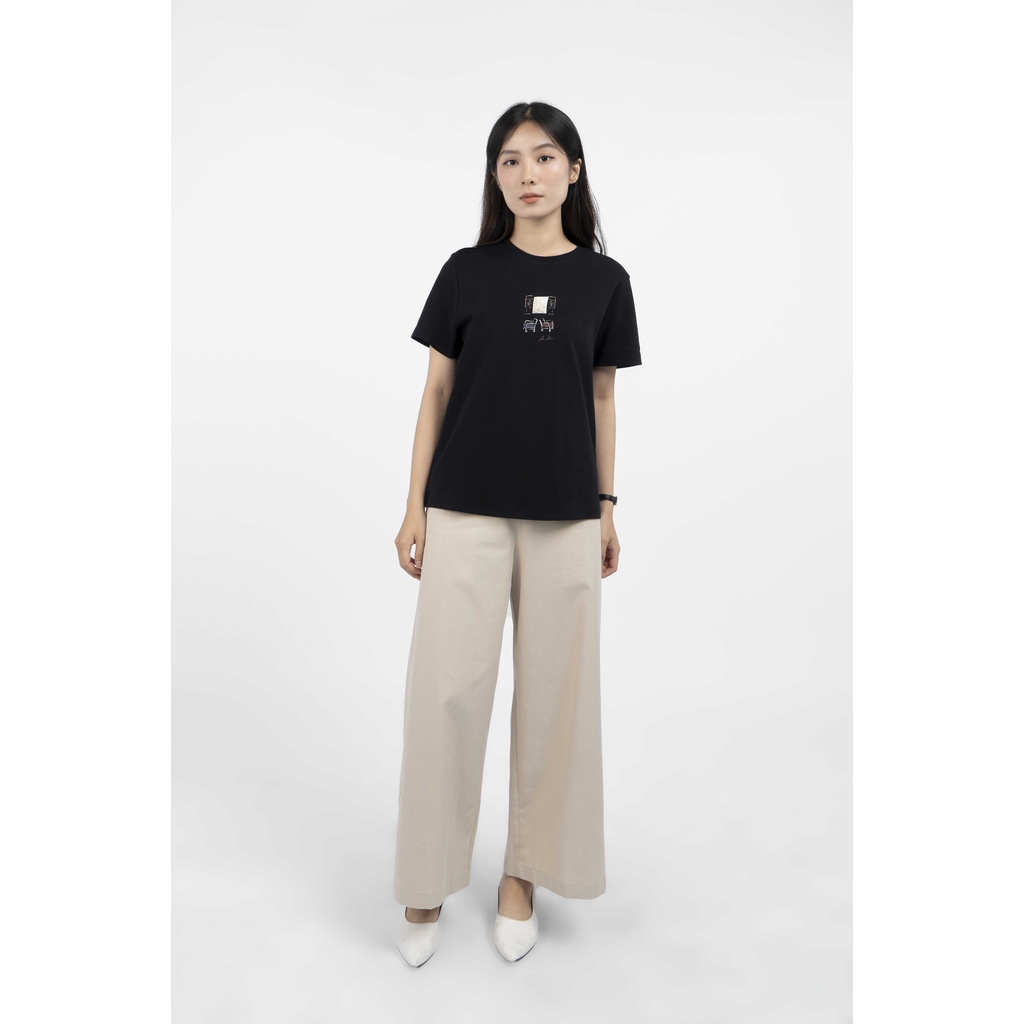 Áo Thun Nữ Tay Ngắn In Hình Form Regular - Routine 10F21TSSW001