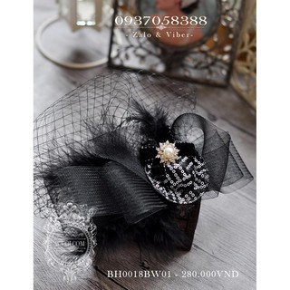 Mũ lưới cô dâu BH0018BW01