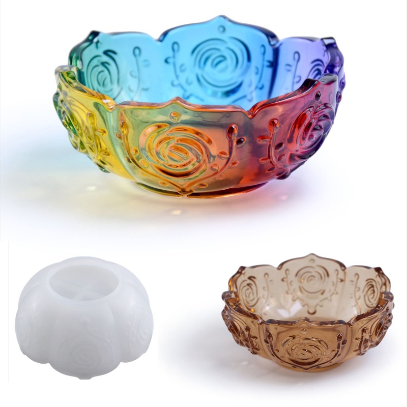 Khuôn Silicone Làm Giá Đỡ Trang Sức Hình Hoa Sen