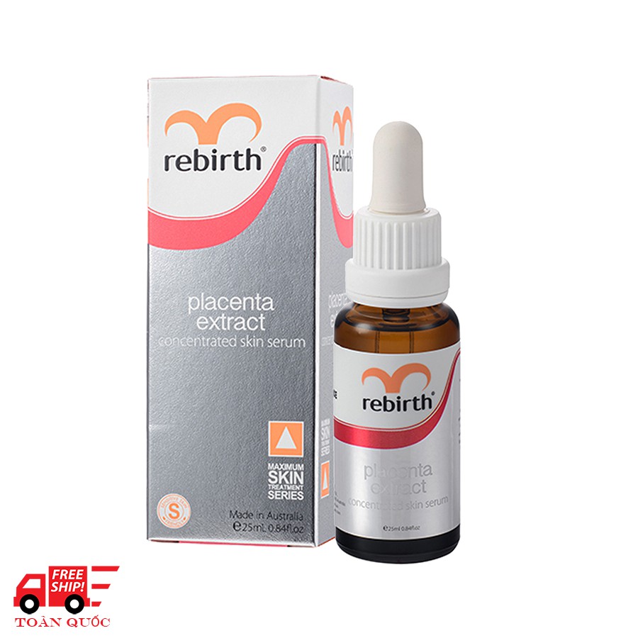 Serum làm mờ nám nhau thai cừu đậm đặc 45% Rebirth Placenta Extract Concentrate 25ml RM04