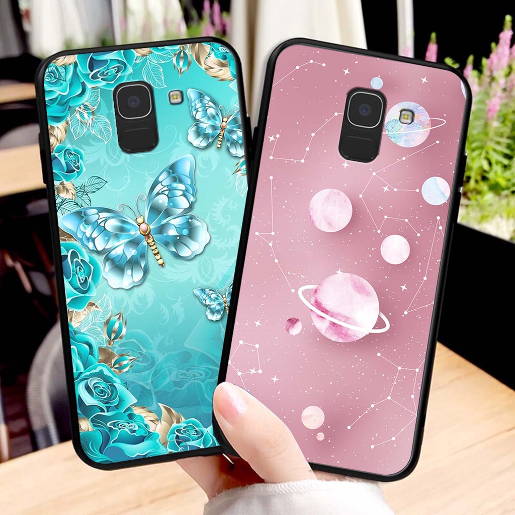 Ốp lưng Samsung J6 2018 in hình hoa xinh xắn, hiện đại , thời trang ,phong cách