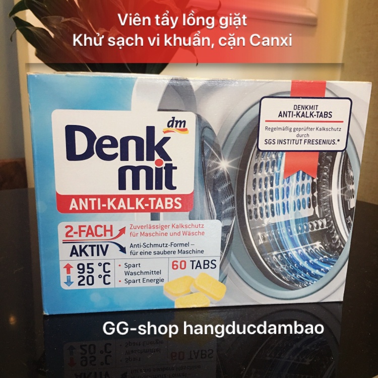 VIÊN TẨY VỆ SINH LỒNG GIẶT DENKMIT - ĐỨC, 30 viên