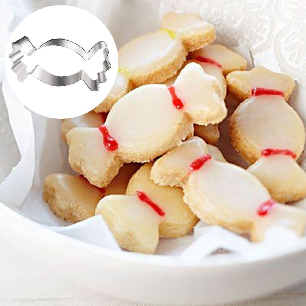 Set 1 / 2 Khuôn Cắt Tạo Hình Trang Trí Bánh Bằng Thép Không Gỉ