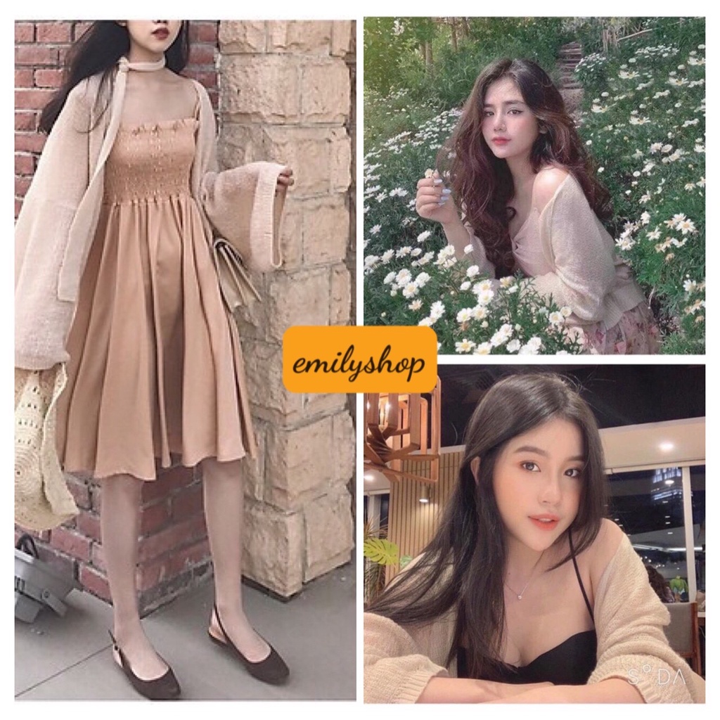 Áo Khoác Cardigan Len Mỏng Phong Cách Hàn Quốc hàng Quảng Châu - Emilyshop