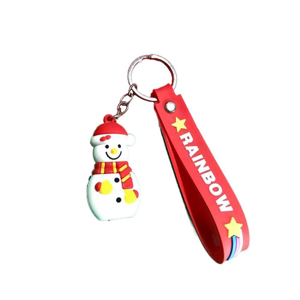 Móc Khóa Hình Búp Bê Ông Già Noel Trang Trí Cây Thông Giáng Sinh