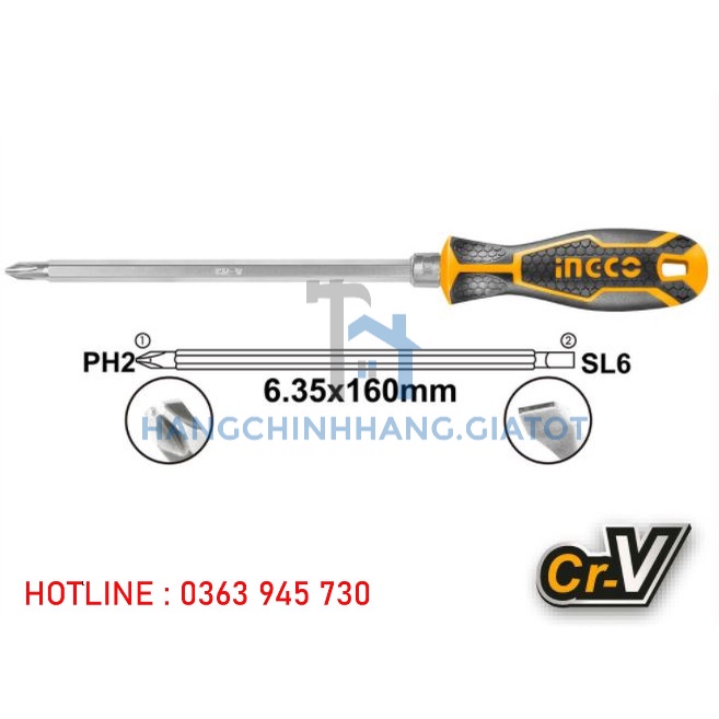 ĐỒ NGHỀ INGCO Bộ tua vít 2 đầu AKISD0201