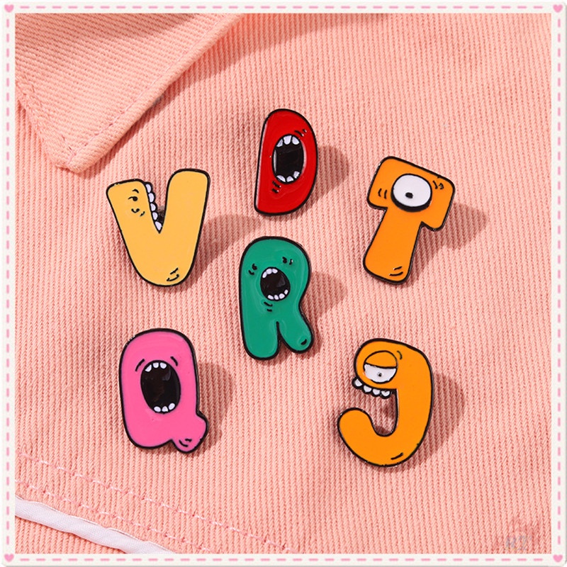 ★ Ghim Cài Áo Hình Quái Vật Hoạt Hình Đáng Yêu ★ 1 Huy Hiệu Tráng Men Cài Ba Lô