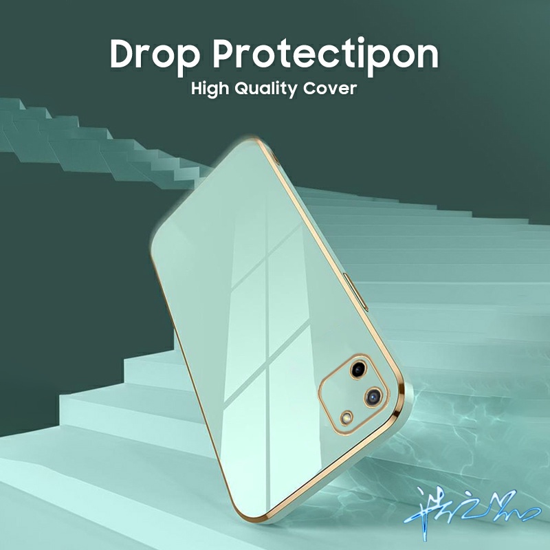 Ốp Điện Thoại Kết Cấu Mịn Cho Realme C21Y C21 8i C11 5 5i 5S C20 7i C3 9i C15 8 C12 7 C25 C31 C25Y C2 A1K Pro 6 6i Pro