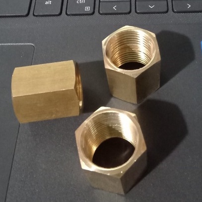 Măng sông ren trong  - đồng thau