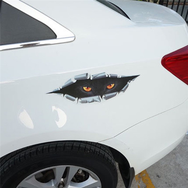 Nhãn dán trang trí xe hơi hình đôi mắt quái vật ngộ nghĩnh