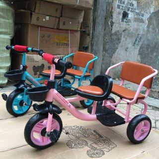 Xe đạp xích lô 2 ghế cho bé