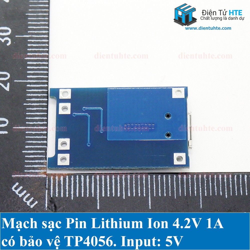 Mạch sạc Pin Lithium Ion 1A 4.2V TP4056 có bảo vệ [HTE Quy Nhơn CN2]