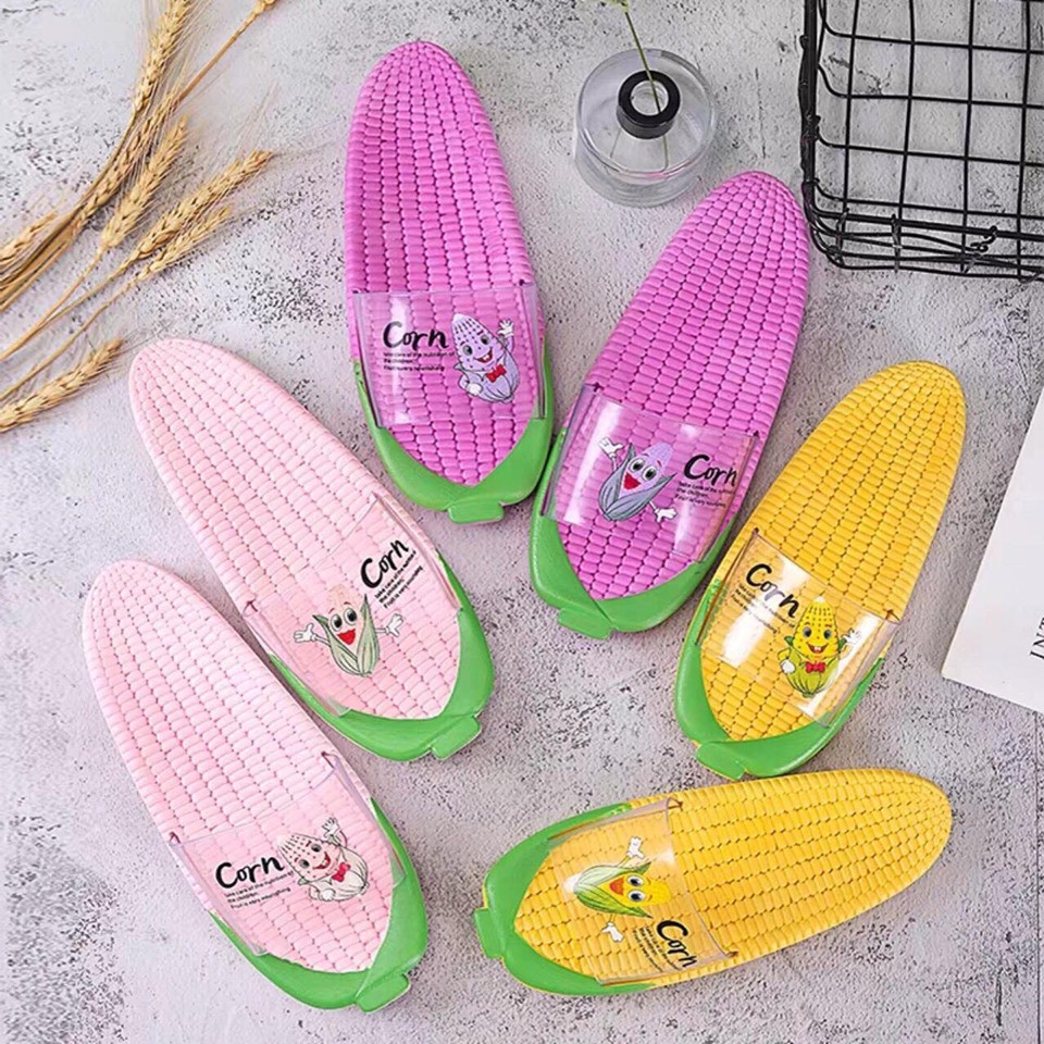 Xả Hàng Dép cao su Bắp Ngô cute