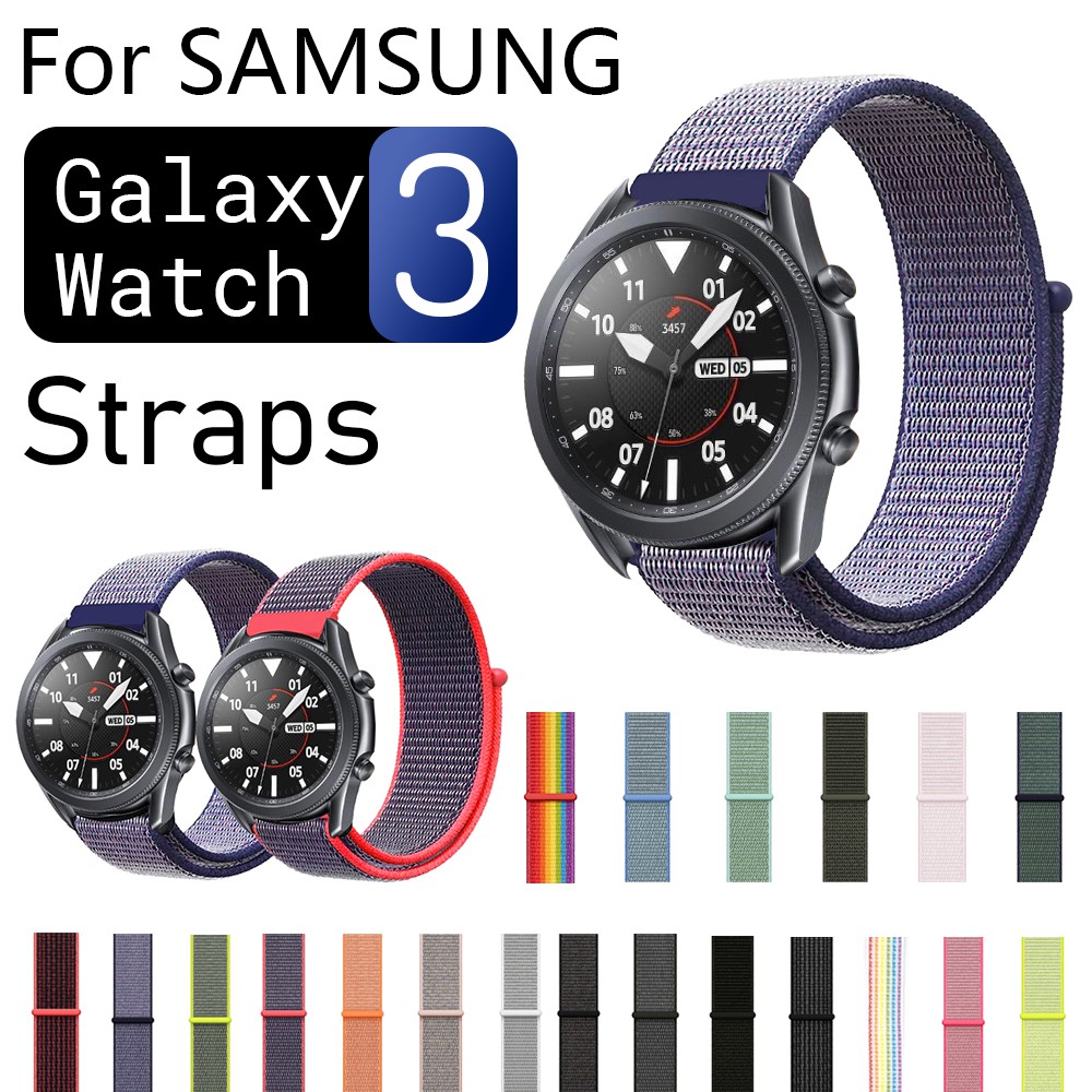 Dây đeo đồng hồ bằng nylon cho Samsung Galaxy Watch 3 41mm / 45mm 20mm 22mm