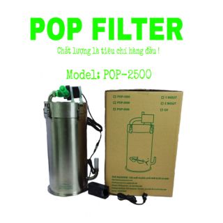 Lọc thùng inox POP-2500 cho bể cá cảnh