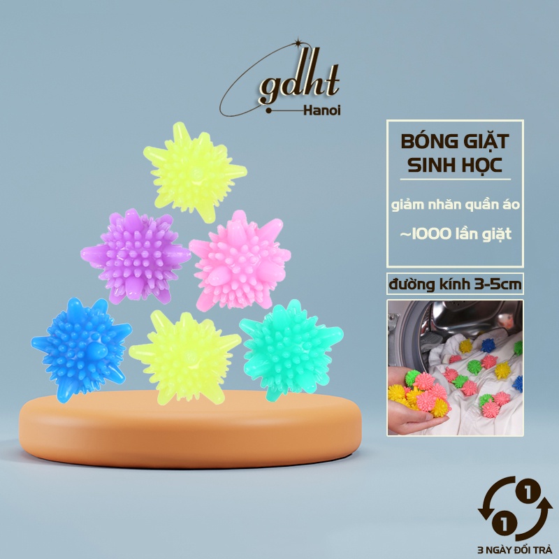 Bóng Giặt Sinh Học, Cầu Gai Giặt Đồ Hỗ Trợ Giảm Nhăn Quần Áo Bảo Vệ Môi Trường