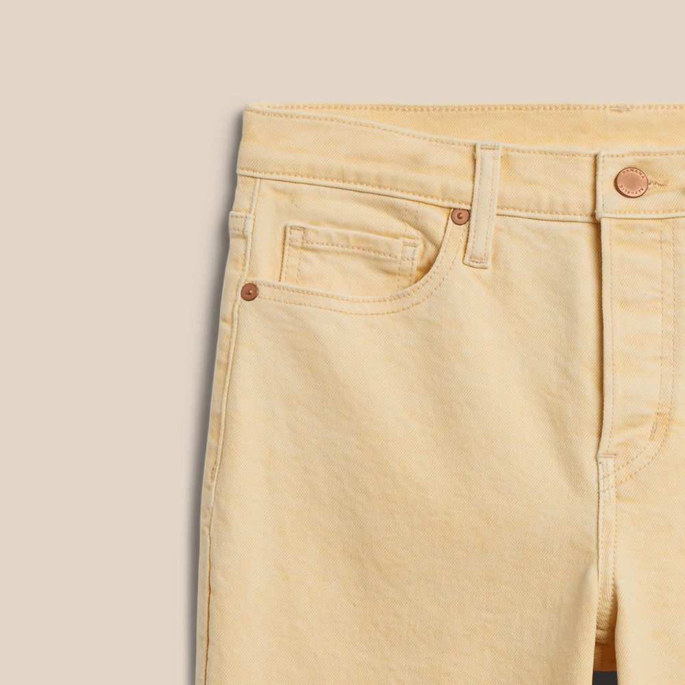 Quần jeans nữ Banana Republic High Rise Straight Ankle Jean - California Poppy