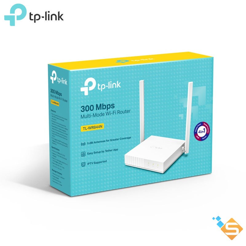 Bộ Phát WiFi Router TP-LINK TL-WR841N TL-WR844N TL-WRTL840N 300Mbps 4 Cổng LAN - Bảo Hành Chính Hãng 24 Tháng