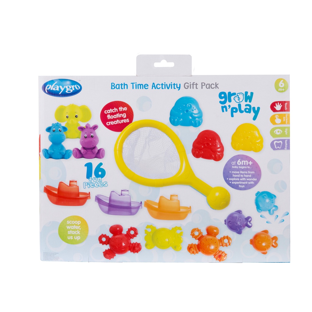 Bộ quà tặng đồ chơi tắm Playgro, cho bé từ 6 tháng