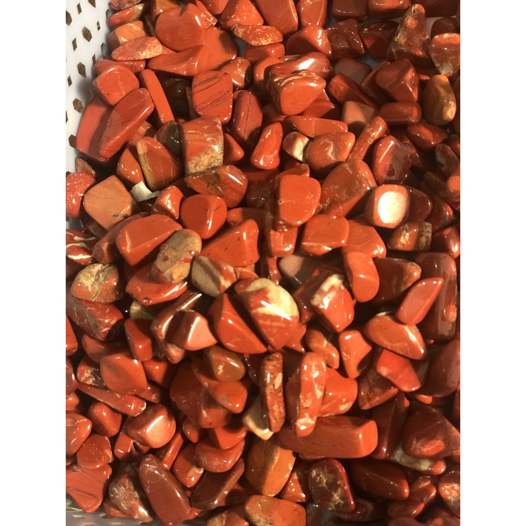 Đá vụn Jasper màu đỏ tư nhiên, túi 100g | BigBuy360 - bigbuy360.vn