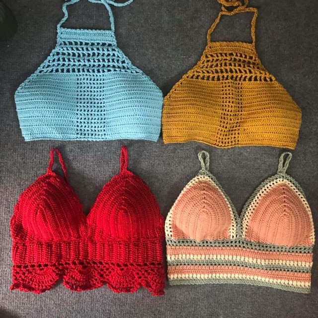 Áo bikini len móc cực xinh hình thật | BigBuy360 - bigbuy360.vn