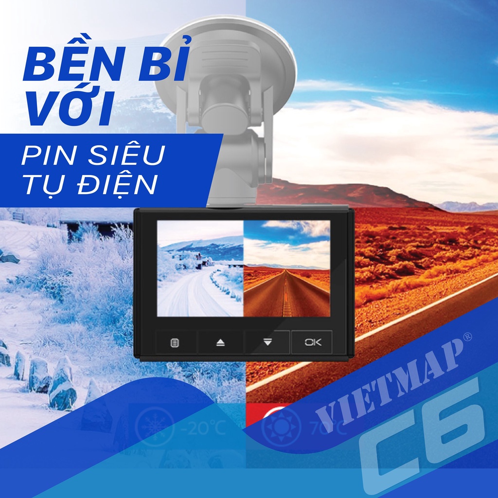 VietMap C6 - Camera Hành Trình Ô tô Có WiFi - Pin Siêu Tụ Điện | BigBuy360 - bigbuy360.vn