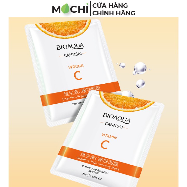 Mặt Nạ Vitamin C Cam Tươi Cấp Ẩm, Thải Độc, Trắng Da, Ngăn Ngừa Mụn Bioaqua Nội Địa Trung Chính Hãng - MOCHI SHOP | Thế Giới Skin Care