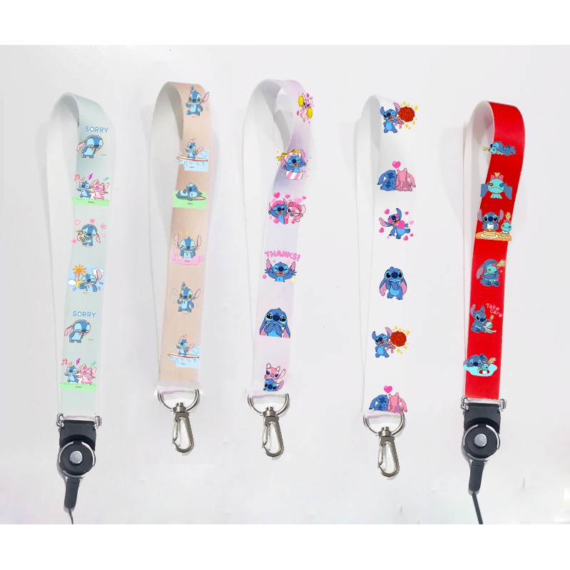 dây strap stitch STI31 hoạt hình dây treo thẻ name tag ngắn cute dễ thương 15cm