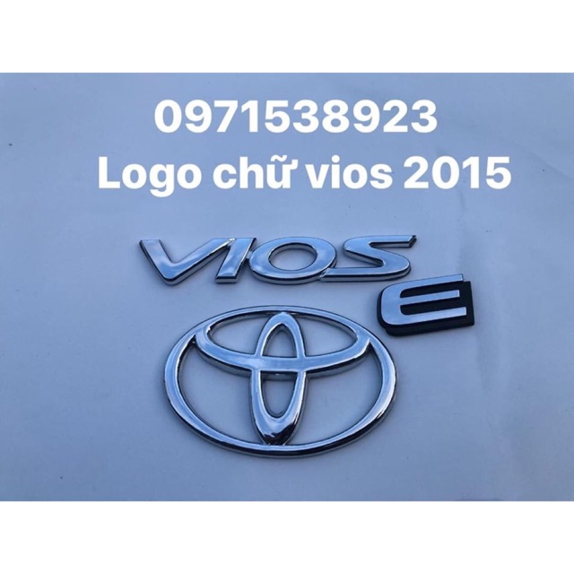 Logo Chữ Nổi Vios Dán Đuôi Xe toyota vios 2014-2018