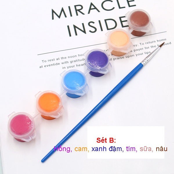 Bộ 6 Màu và 12 Màu Vẽ Sơn Grafiti Acrylic DIY 3ML (TẶNG KÈM CỌ VẼ)